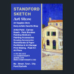 The Yellow House by Van Gogh, Art Supplies Store Poster<br><div class="desc">Das Gelbe Haus von Van Gogh,  Art Supplies Store Werbeplakat von der Business Card Store.</div>