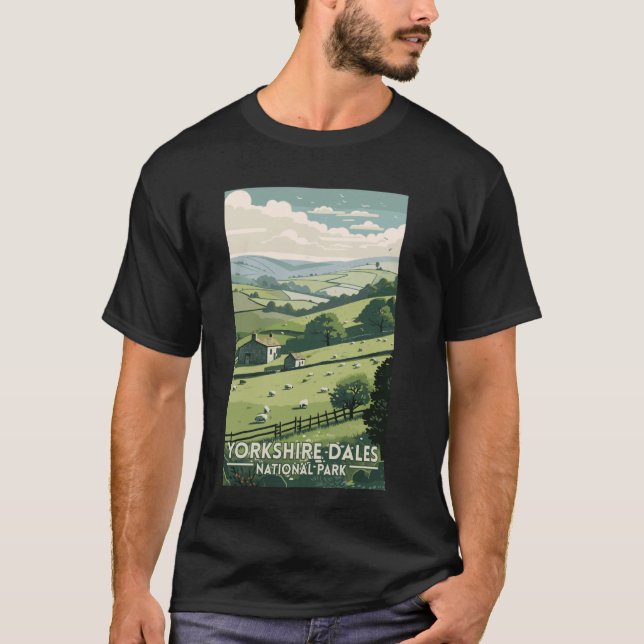 The Yorkshire Dales National Park England Malham C T-Shirt (Vorderseite)
