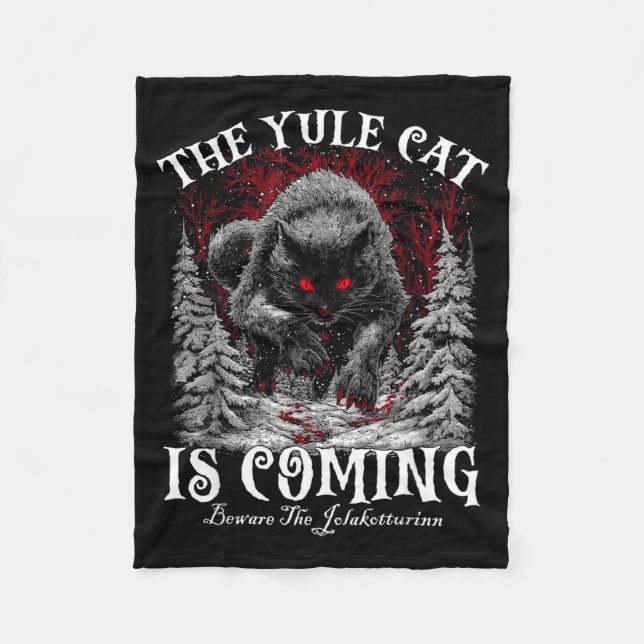 The Yule Cat Is Coming  Fleecedecke (Vorderseite)