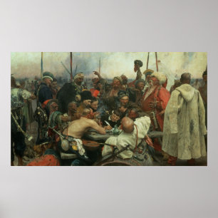 The Zaporozhye Cossacks Poster