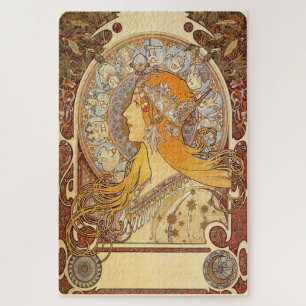 The Zodiac 1896 by Alphonse Mucha - Art Nouveau