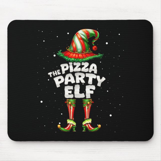 The Zza Party Elf Family Matching Group Christmas  Mousepad (Vorne)