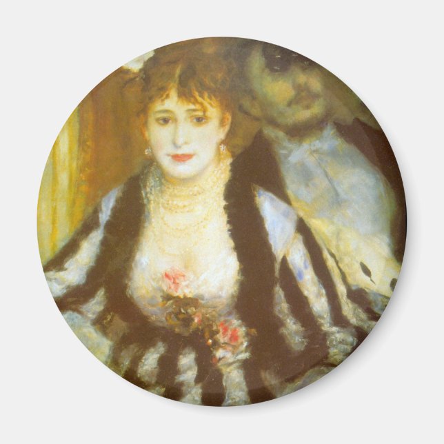 Theater Box by Pierre Renoir, Vintage Kunst Magnet (Vorne)