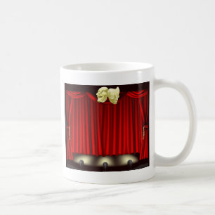 Theater-Bühne mit Masken Kaffeetasse