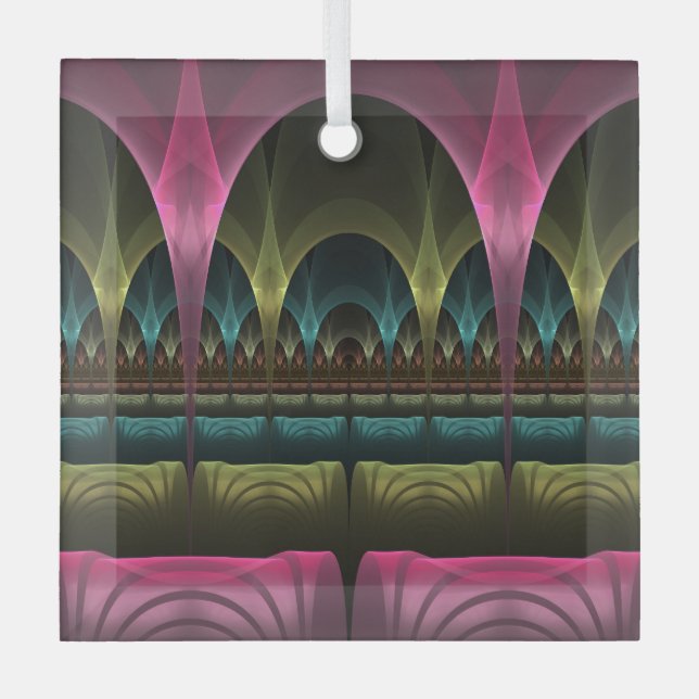 Theater der Fantasie, Abstraktes Fraktal Kunst Ornament Aus Glas (Vorderseite)