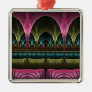 Theater der Fantasie, Abstraktes Fraktal Kunst Ornament Aus Metall