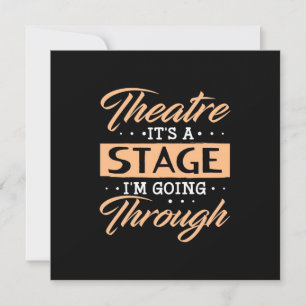 Theater Es Ist Eine Bühne Auf Der Schauspieler Geh Einladung