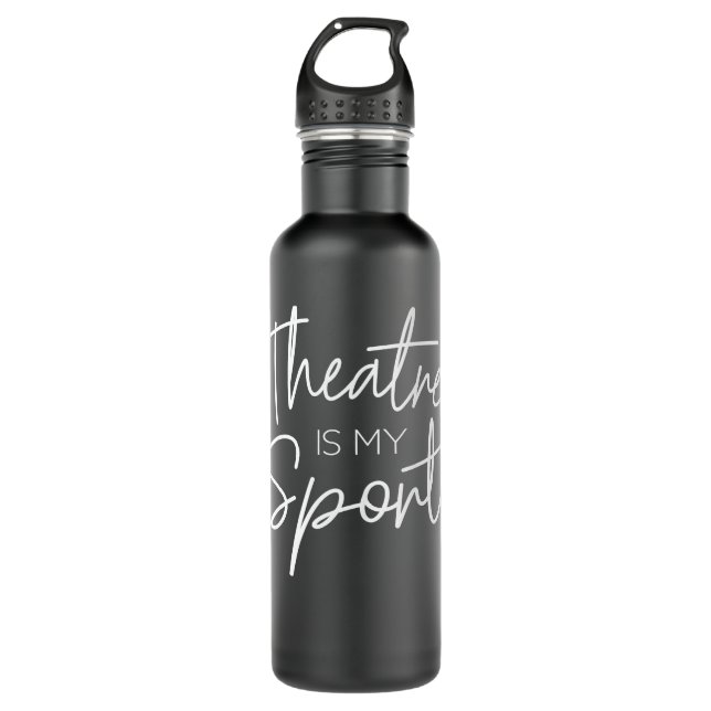 Theater Geschenke Theater ist mein Sport Musical S Edelstahlflasche (Vorderseite)