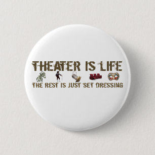 Theater ist Leben Button