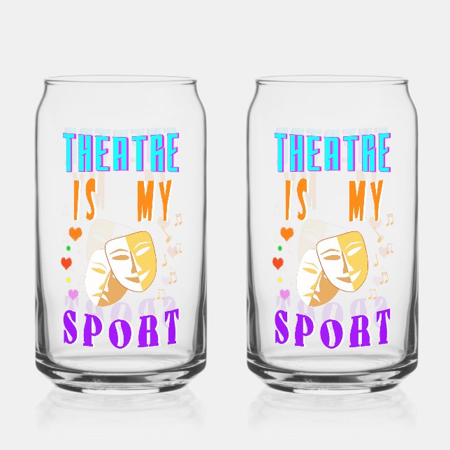 Theater ist mein Schauspiel Dosenglas (Vorderseite)