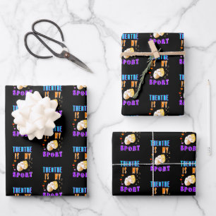 Theater ist mein Schauspiel Geschenkpapier Set