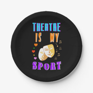 Theater ist mein Schauspiel Pappteller