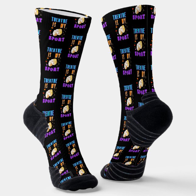 Theater ist mein Schauspiel Socken (Gewinkelt)