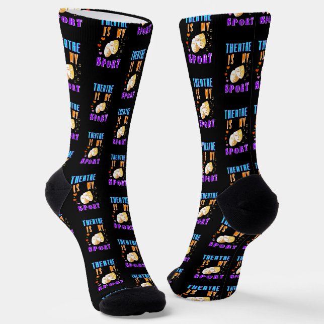 Theater ist mein Schauspiel Socken (Gewinkelt)