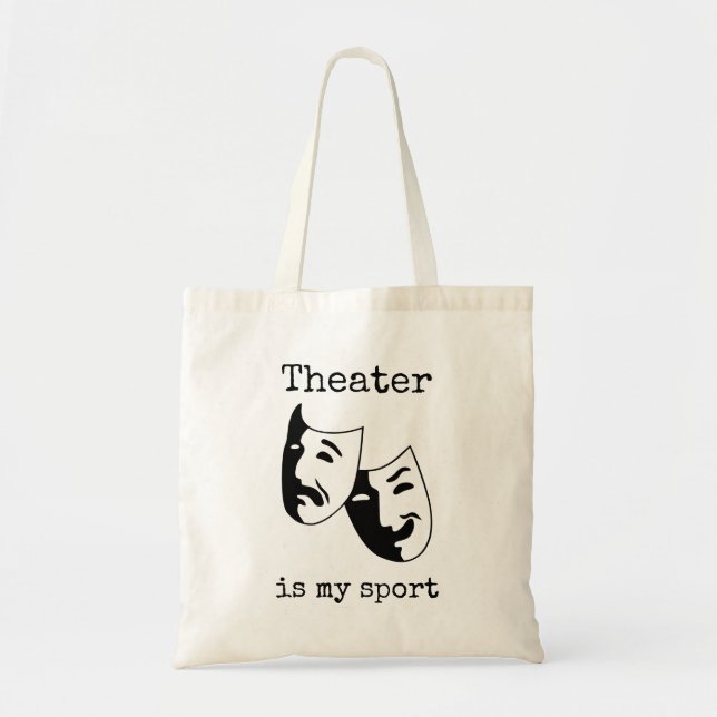"Theater ist mein Sport", die Theaterstücke Tragetasche (Vorne)