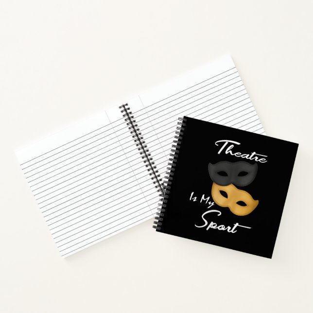 Theater ist mein Sport | Geschenk für Theater Notizbuch (Innenseite)