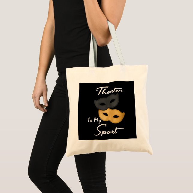 Theater ist mein Sport | Geschenk für Theater Tragetasche (Vorderseite (Produkt))