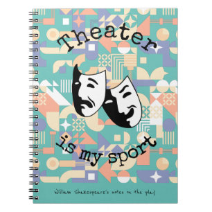 "Theater ist mein Sport" sagen Schauspieler Notizblock