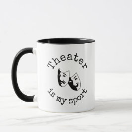 "Theater ist mein Sport" Tasse des Klaviers