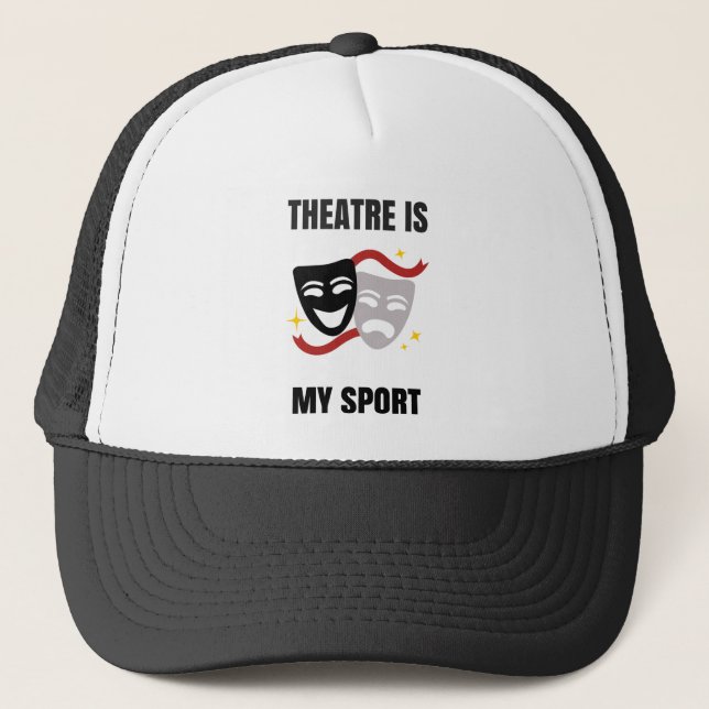 Theater ist mein Sporthut - Drama-Aussenseiter Truckerkappe (Vorderseite)