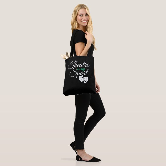 Theater ist mein T-Shirt Musical Theater Schauspie Tasche (Am Model)
