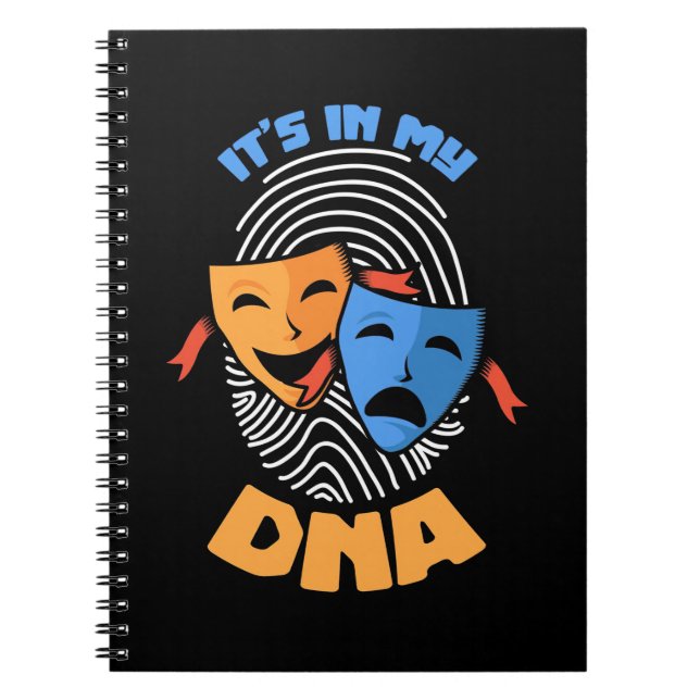 Theater It Is In My Dna Notizblock (Vorderseite)