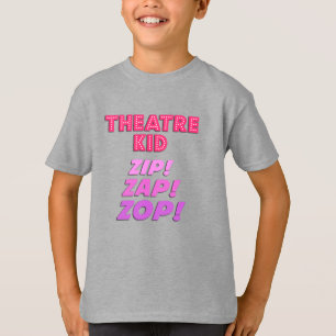 Theater-Jungen-Kind Zip-Zap-Zop T-Shirt