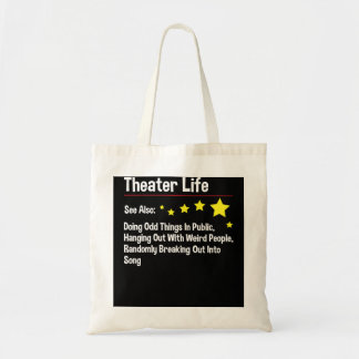 Theater Leben - Schauspielerin Theater Schauspiel  Tragetasche