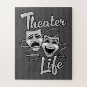 Theater-Lebenskomödie und Tragedy-Masken