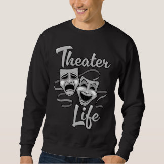 Theater-Lebenskomödie und Tragedy-Masken Sweatshirt