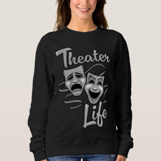 Theater-Lebenskomödie und Tragedy-Masken Sweatshirt