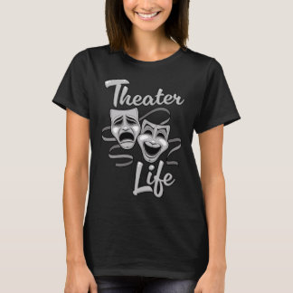 Theater-Lebenskomödie und Tragedy-Masken T-Shirt