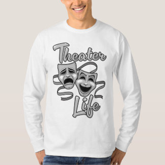 Theater-Lebenskomödie und Tragedy-Masken T-Shirt