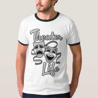 Theater-Lebenskomödie und Tragedy-Masken T-Shirt