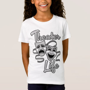 Theater-Lebenskomödie und Tragedy-Masken T-Shirt