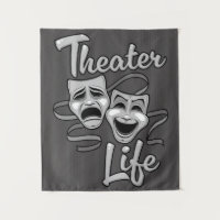 Theater-Lebenskomödie und Tragedy-Masken