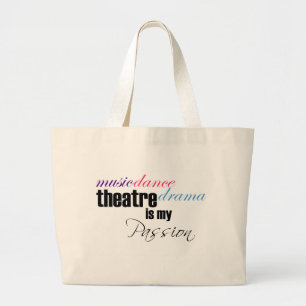 Theater-Leidenschaft Jumbo Stoffbeutel