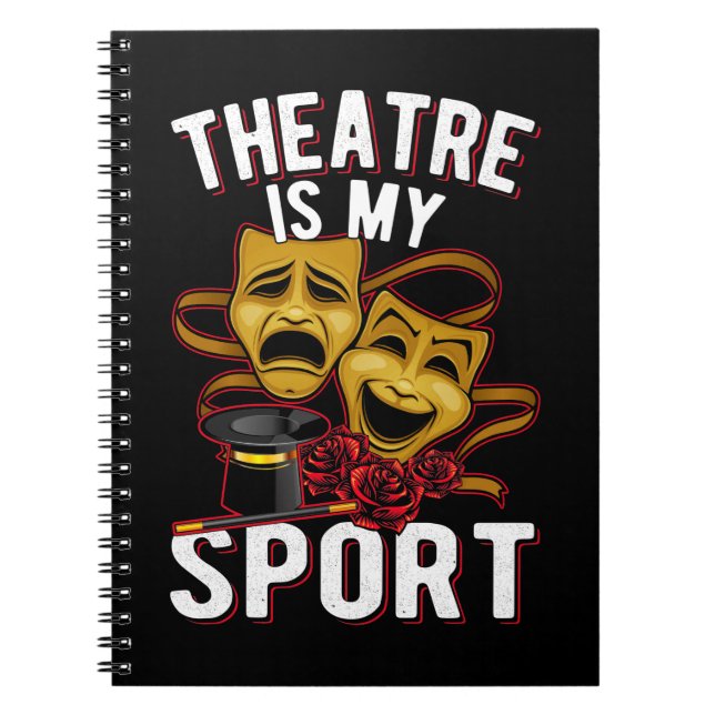Theater Liebe Theater Theater Schauspieler Notizblock (Vorderseite)