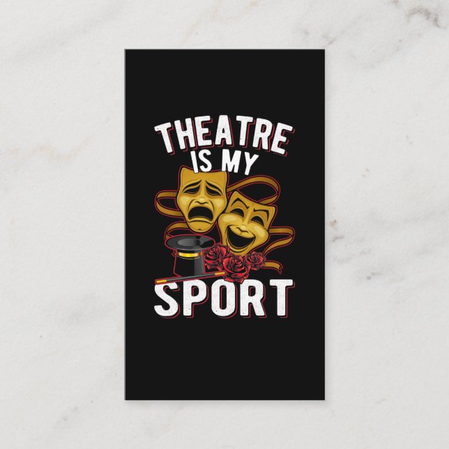 Theater Liebe Theater Theater Schauspieler Visitenkarte (Vorderseite)