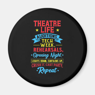 Theater Life For Actor Magnet