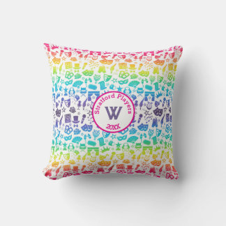 Theater Lover Rainbow Icons Throw Kissen