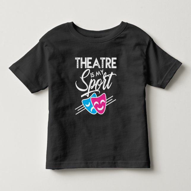 Theater Maske Spaß Theater Theater Theater Kleinkind T-shirt (Vorderseite)