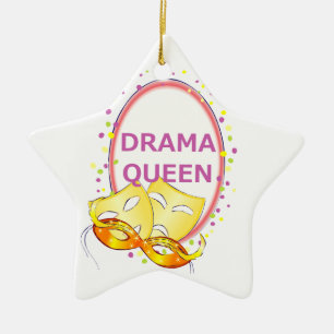 Theater-Masken-Komödien-Tragödie der Keramikornament