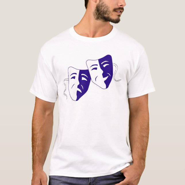 Theater-Masken T-Shirt (Vorderseite)