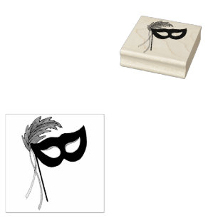 Theater Masquerade Mardi Gras Gummistempel