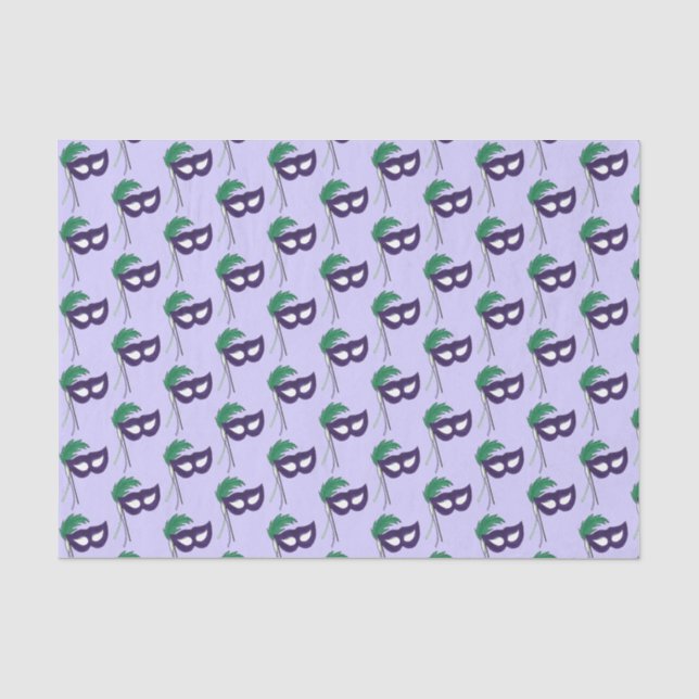 Theater Masquerade Mardi Gras Seidenpapier (Vorderseite)