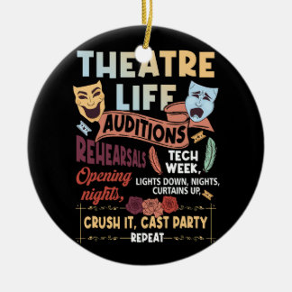 Theater Nerd Schauspieler Musikalisches Theater Le Keramik Ornament