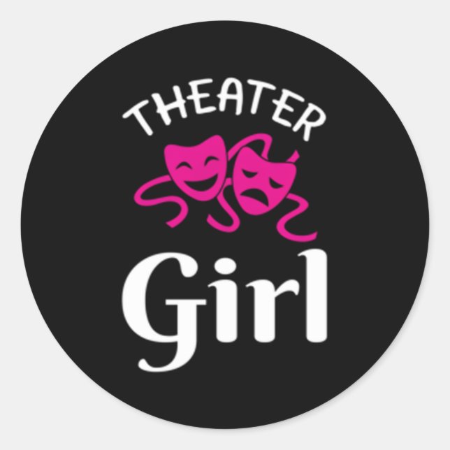 Theater People Gif Theater Runder Aufkleber (Vorderseite)