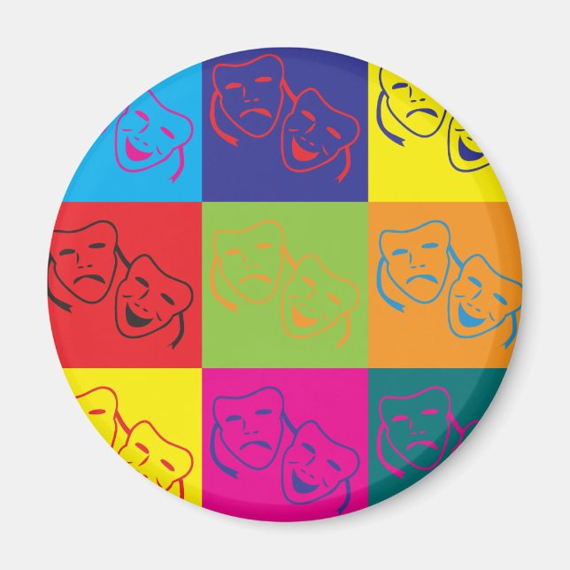 Theater Pop Kunst Magnet (Vorne)