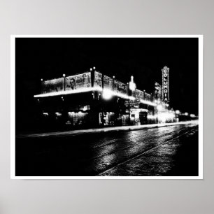 Theater Row in Paducah (Mattdruck) Poster